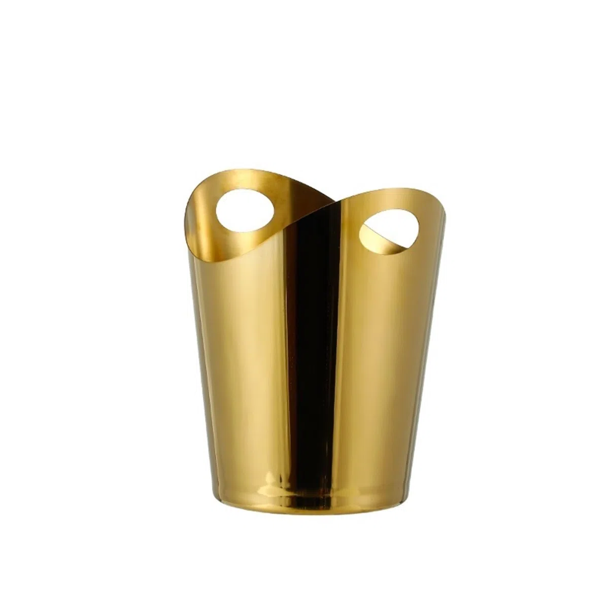 Cubitera Hielo Tina de bebidas con cubo hielo acero inoxidable for fiestas en bares Ice Cube Maker(Gold)