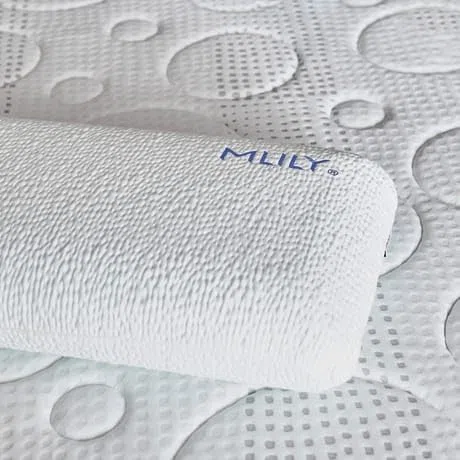 MAXCOLCHON Almohada Viscoelástica Mlily Perforada con Tratamiento Eco-Fresche Antibacteriano Y Transpirabilidad Media-Alta De 70x35 cm. Incluye Funda con Cremallera