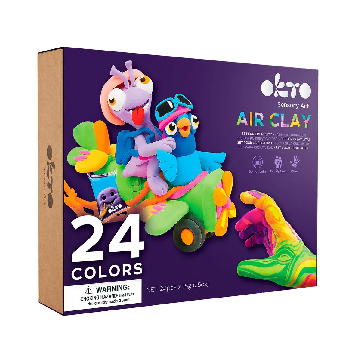Okto 24 colors Set with air clay