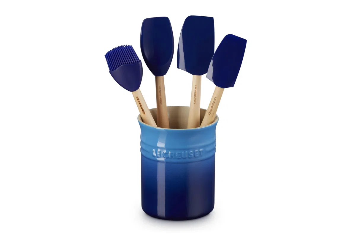 Le Creuset 790030022000000 - Tarro para utensilios de cocina, color azul