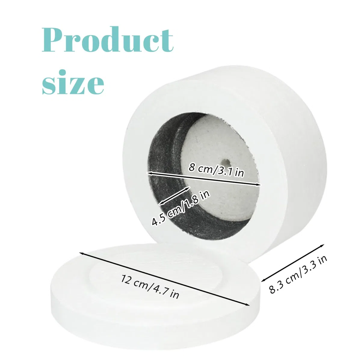 Gcroet Horno microondas para cerámica, Horno microondas para fusión de Vidrio con hornos, Papel, Vidrio, joyería, Herramientas de Bricolaje en casa, 4, 7x3, 3 Pulgadas, 1 ud.