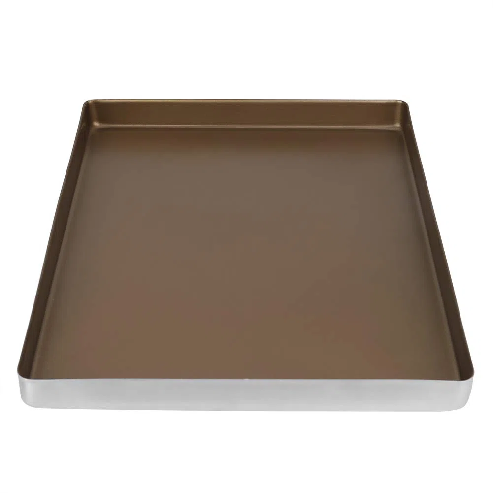 Bandeja para hornear de aluminio bandeja de horno para tartas bandeja para pasteles bandeja rectangular 40 x 30 x 3 cm resistente al calor y antiadherente para repostería y horneado