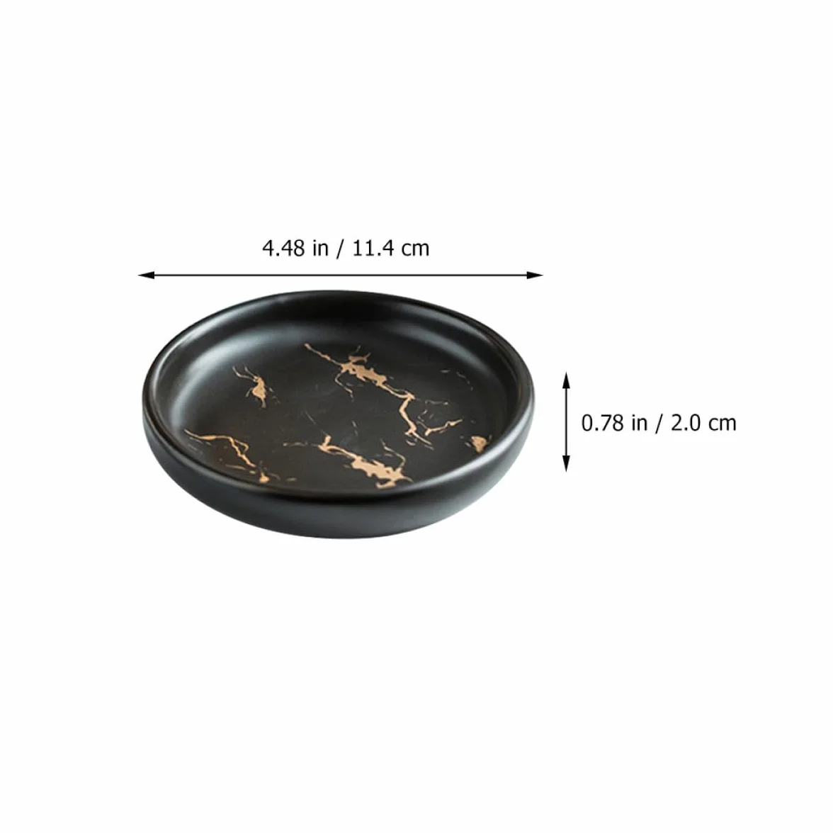 Toyvian Set de Baño Dispensador de Jabón y Vaso para Cepillos de Dientes de Cerámica Negra, Elegante y Portátil para Uso en Baño y Aseo Personal