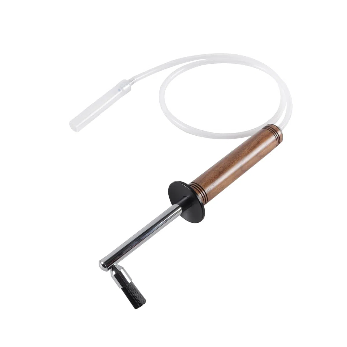 Cepillo De Limpieza Para Cafeteras, Herramienta De Limpieza a Vapor Para Cafeteras Espresso De Alta Presión, Cepillo Con Mango De Madera Y Abrazadera Para Manguera.