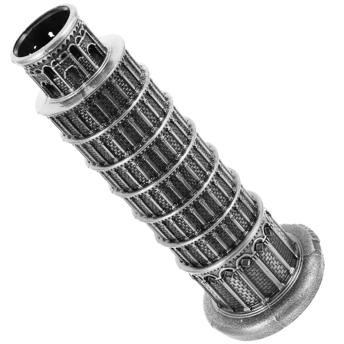 Alipis Mini Maqueta Torre Inclinada de Pisa, Adorno Arquitectónico de Aleación de Zinc, Elaborado para Embellecimiento del Hogar y Oficina