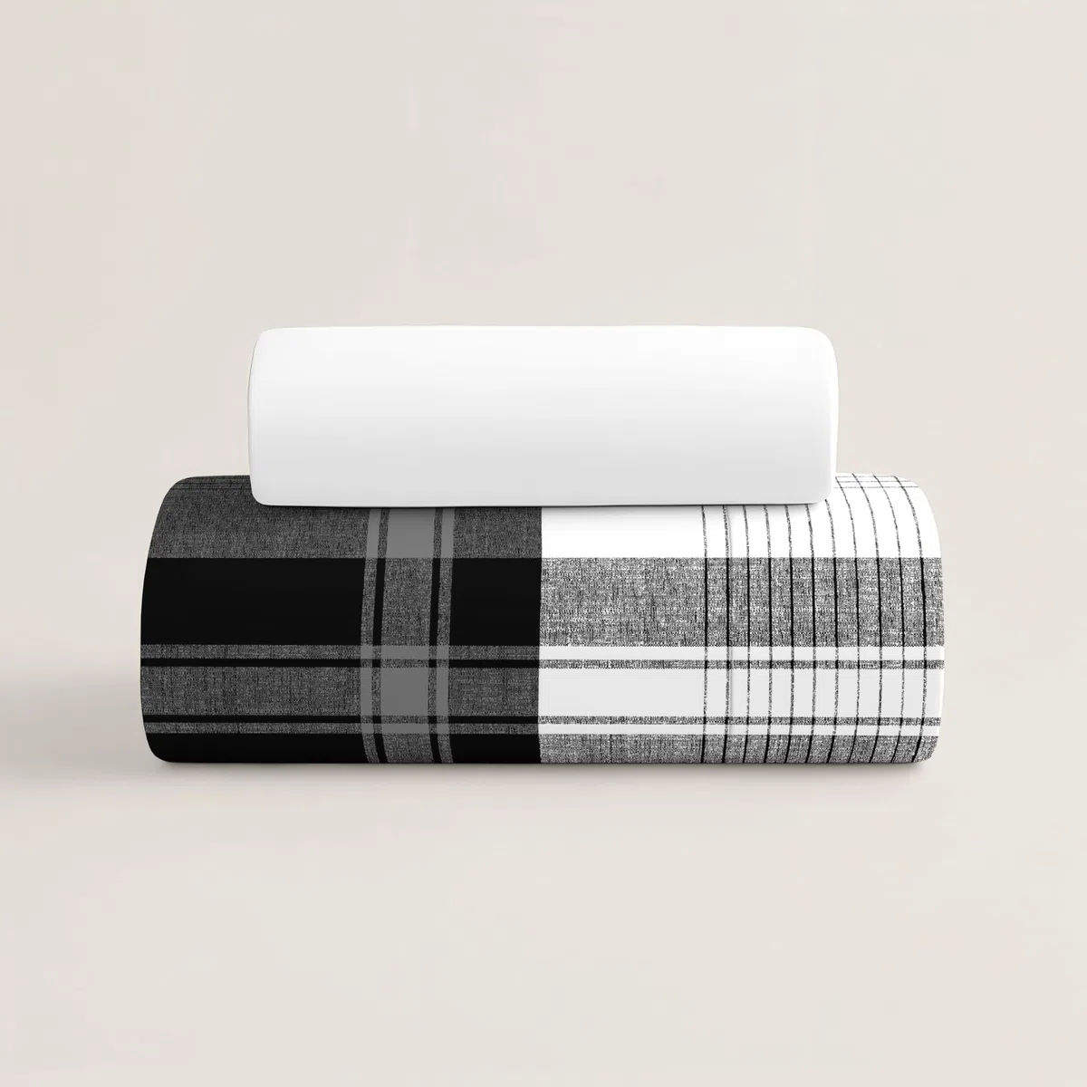 NATURALS - Funda Nórdica Estampada Cama 90-100% Algodón Suave y Transpirable - Juego de Edredón 150x220 cm con Solapa + 45 cm - 1 Funda Almohada 45x110 cm - Fabricado en España