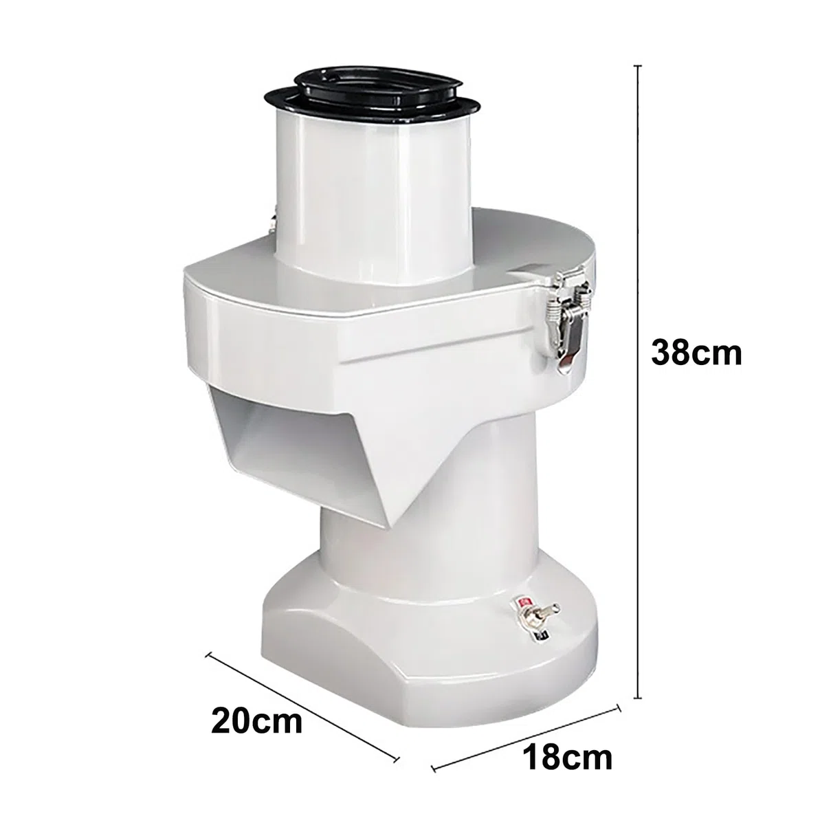 Máquina cortadora eléctrica de 200 W, cortador de verduras comercial, 180 kg/h, de alta eficiencia, rallador de patatas con cuchillas para cortar en dados, para uso doméstico o comercial