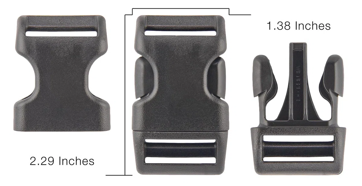 20 – 1 Inch weinerlock National moldura contorneado hebillas de plástico