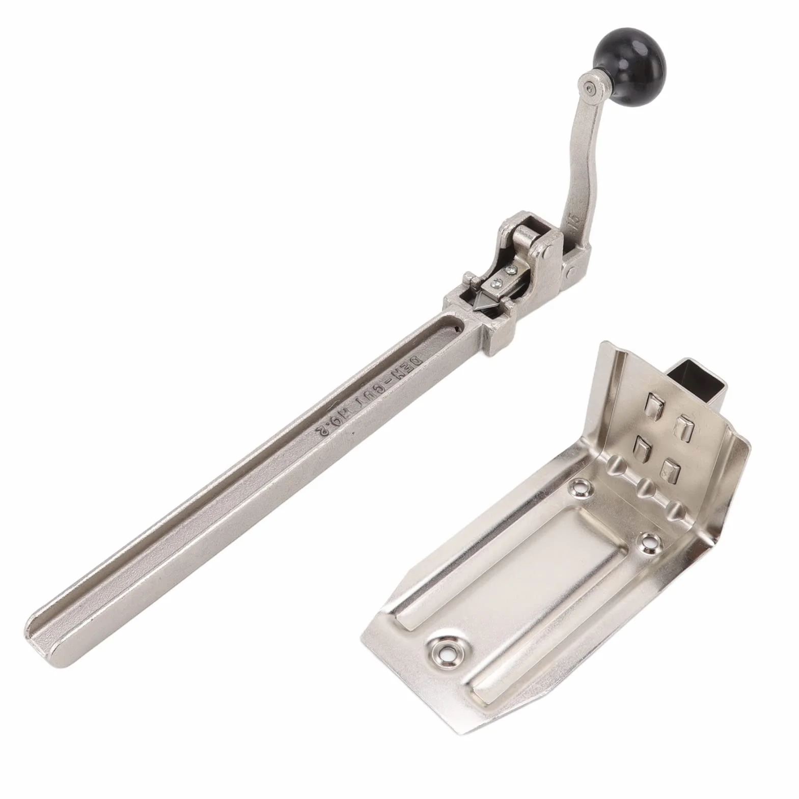 AUNMAS Abridor de Latas de Sobremesa, Abrelatas Manual Resistente con Base de Tornillo para Catering Comercial, Abridor de Latas de Manivela