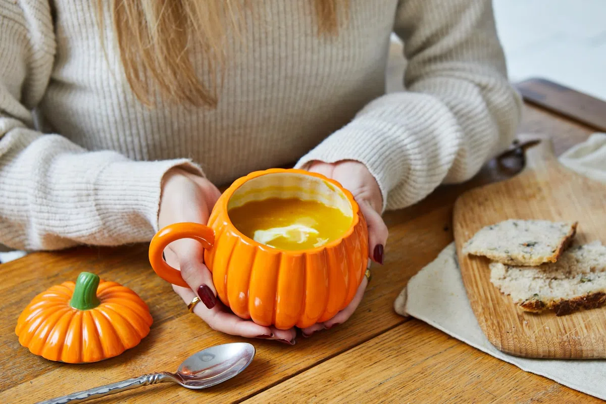 Sass & Belle - Cuenco de sopa de calabaza con tapa
