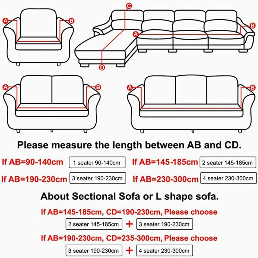 Felpa Cubiertas De Sofá para 1 2 3 4 Cubierta De Sofá,Polvo-Prueba Terciopelo Elástico Soft Couch Cover,Ajuste Fácil Lavable,Cubierta De La Silla Recliner Mueble Protector De Sofá-