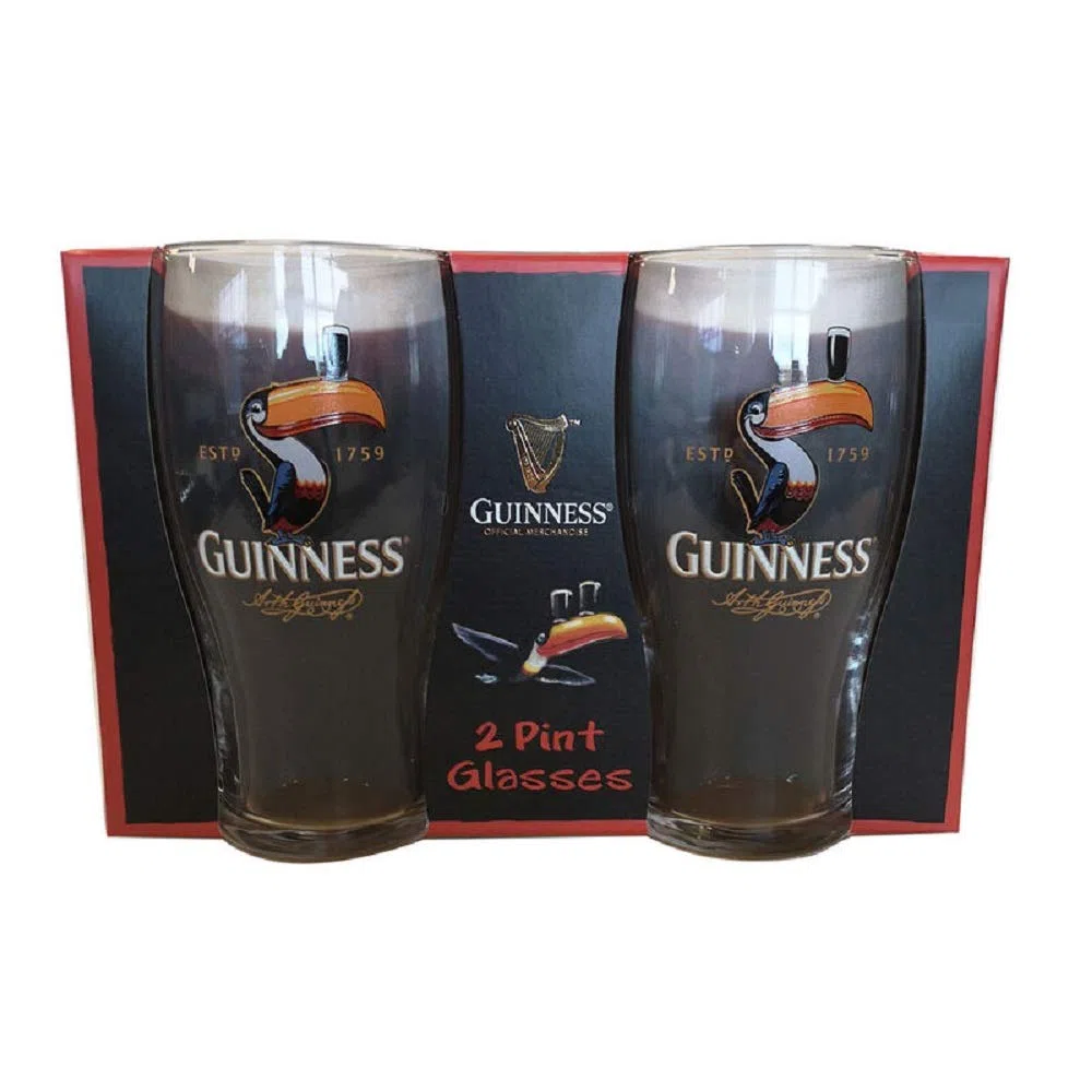 Vasos de Pinta Guinness Toucan, Paquete de 2, 1 Pinta