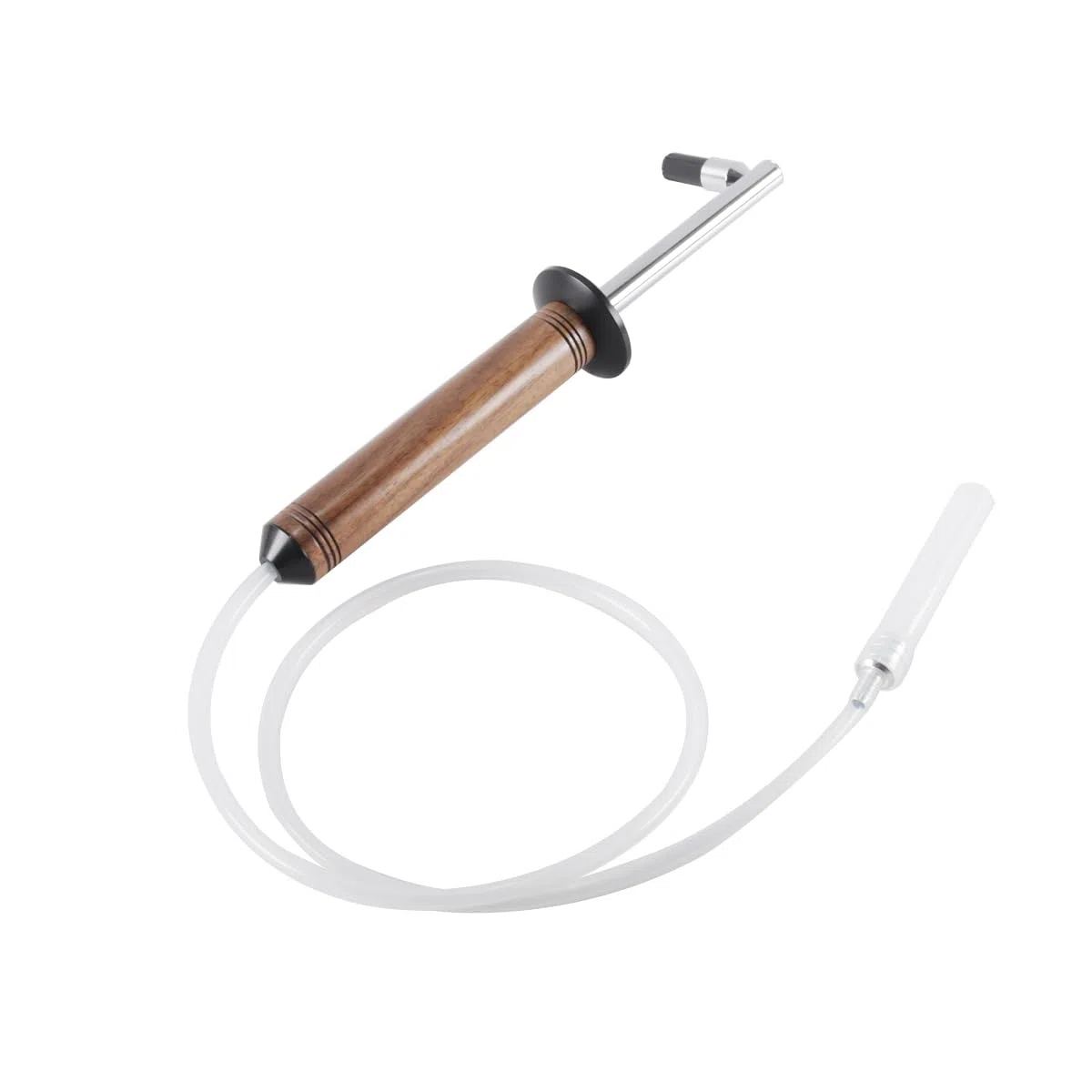 Cepillo De Limpieza Para Cafeteras, Herramienta De Limpieza a Vapor Para Cafeteras Espresso De Alta Presión, Cepillo Con Mango De Madera Y Abrazadera Para Manguera.