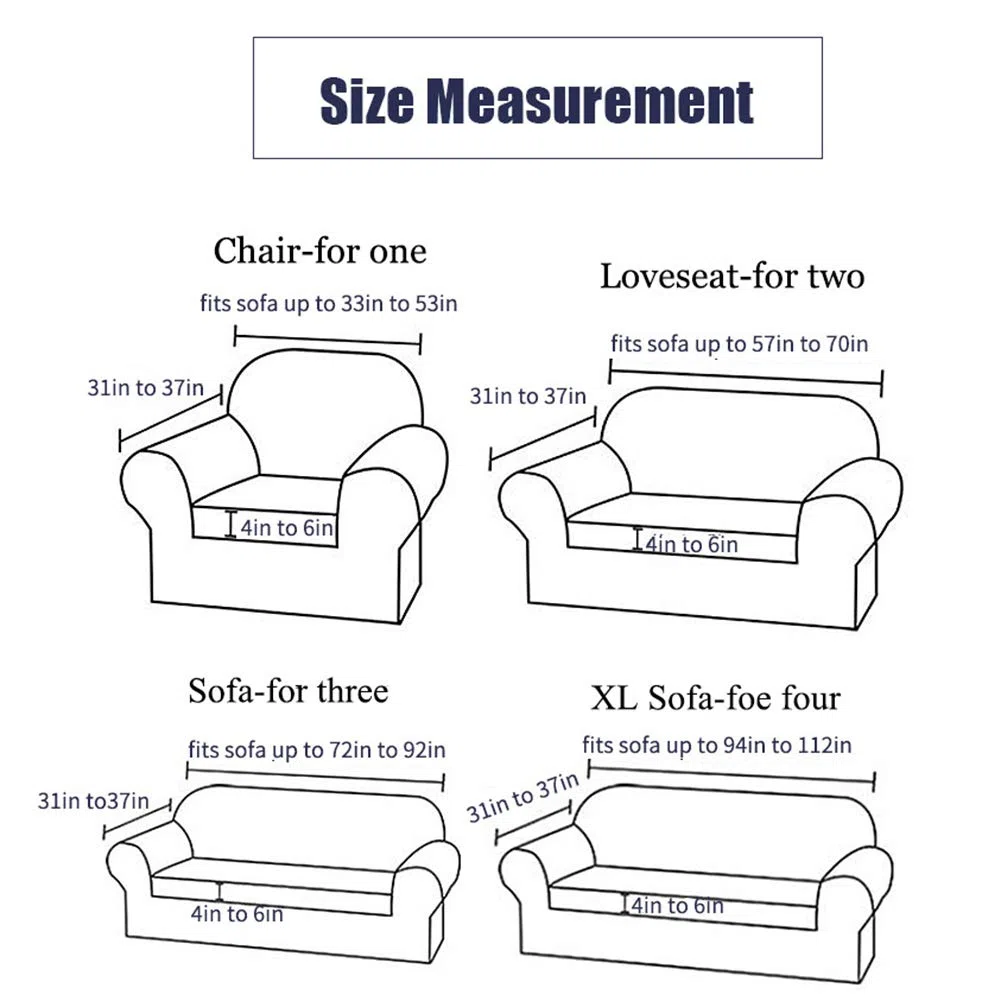Felpa Cubiertas De Sofá para 1 2 3 4 Cubierta De Sofá,Polvo-Prueba Terciopelo Elástico Soft Couch Cover,Ajuste Fácil Lavable,Cubierta De La Silla Recliner Mueble Protector De Sofá-