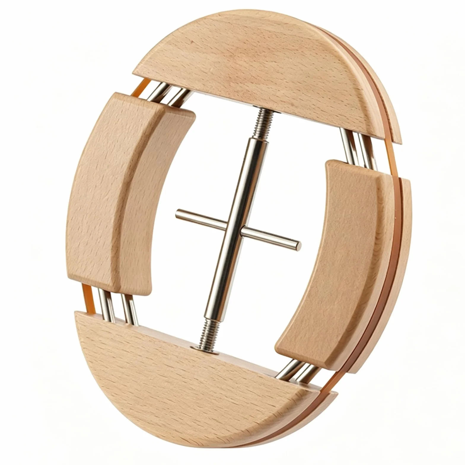 Tensor de sombrero, tensor de sombreros de madera de cuatro lados, soporte para sombreros de madera natural, sombrero de fedor de vaquero, ajustable en anchura al sombrero, adecuado para gorras