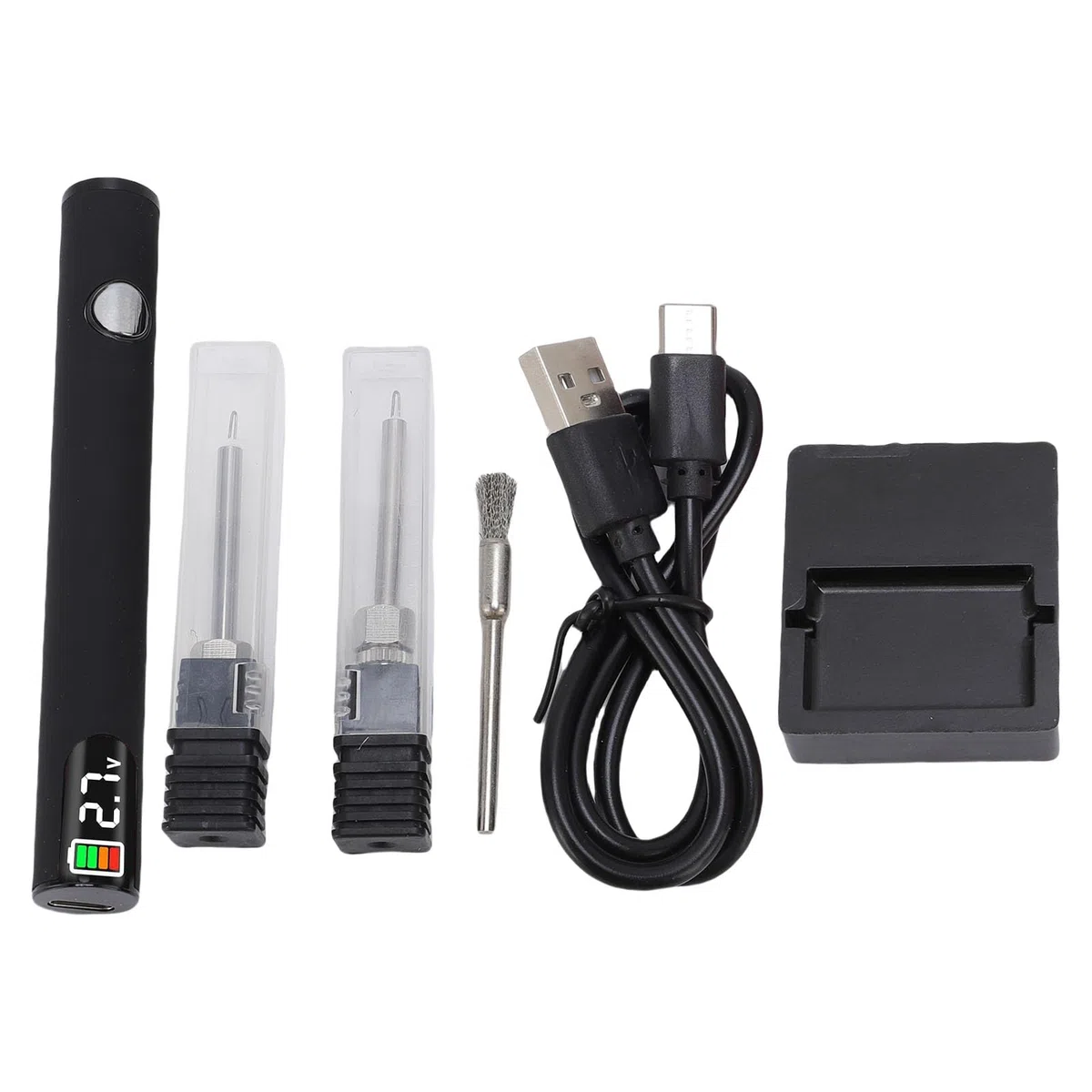 Hztyyier Kit de Bolígrafo Portátil para Quemar Hilo, Recargable con Protección de Apagado Automático, Ideal para Abalorios de Cuero, Manualidades, Tallado de Cera, Fabricación de Joyas, Cajas de