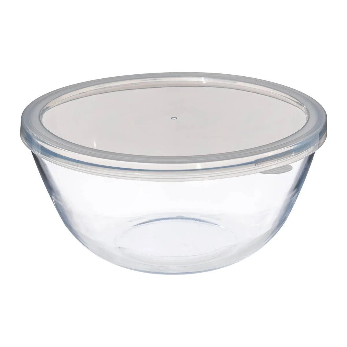 5five - Recipiente de vidrio con tapa para mezclar, 4,4 L - 27 cm de profundidad, recipiente de preparación - Para cocinar y hornear