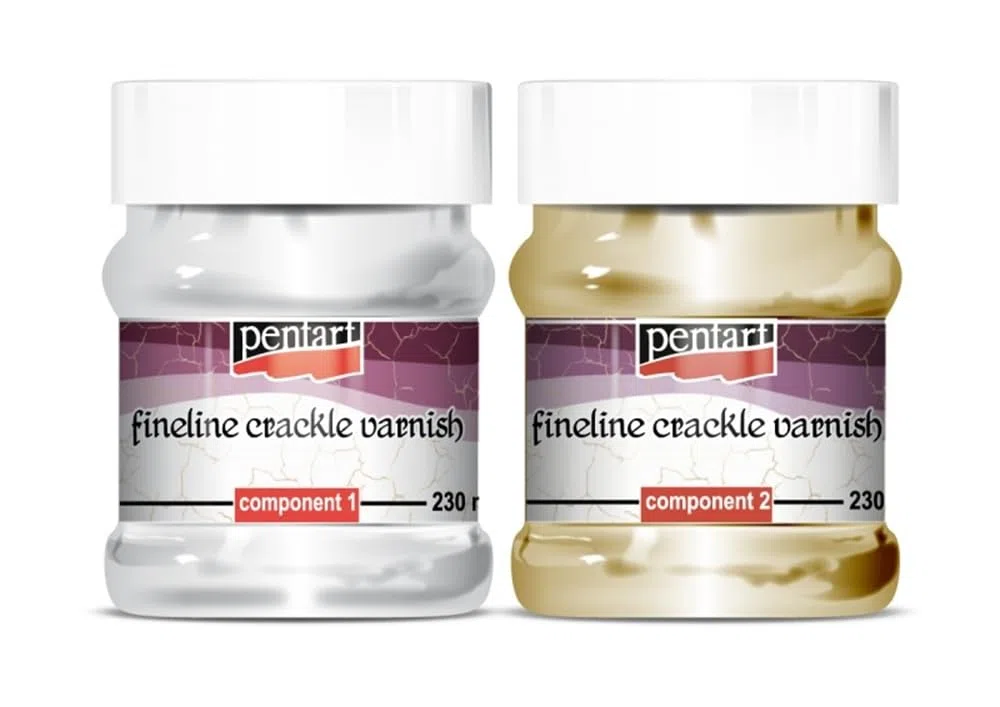 Pentart 2 componentes Fineline Crackle Varnish 2 x 230 ml