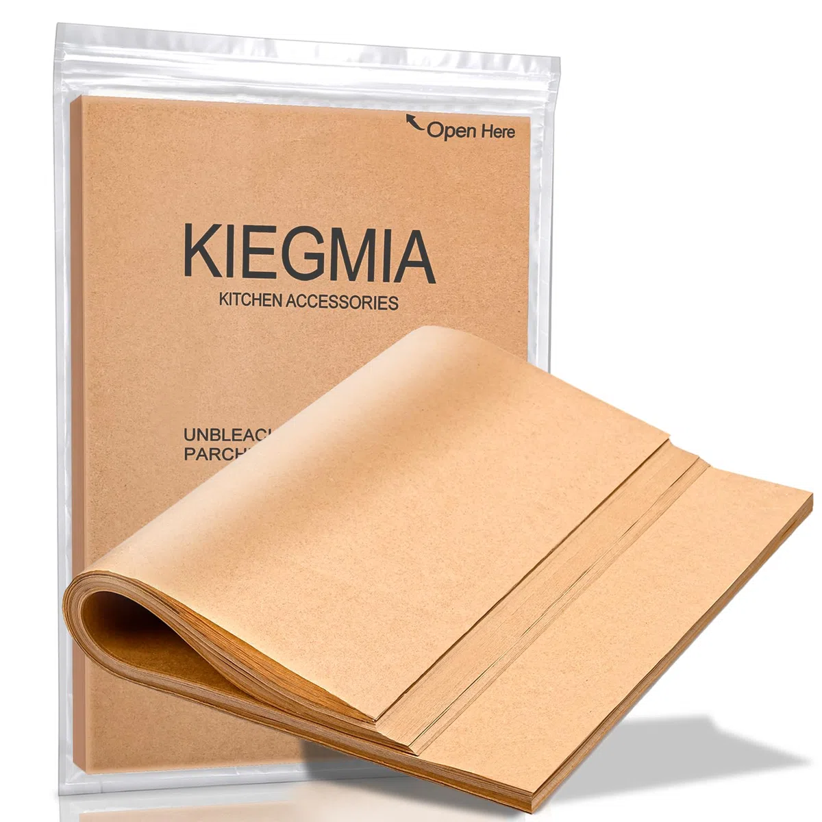 200 hojas de papel pergamino, 12 x 16 pulgadas, papel pergamino precortado sin blanquear, antiadherente, papel de pergamino resistente para hornear, cocinar, asar, freidora de aire, vaporizar, apto