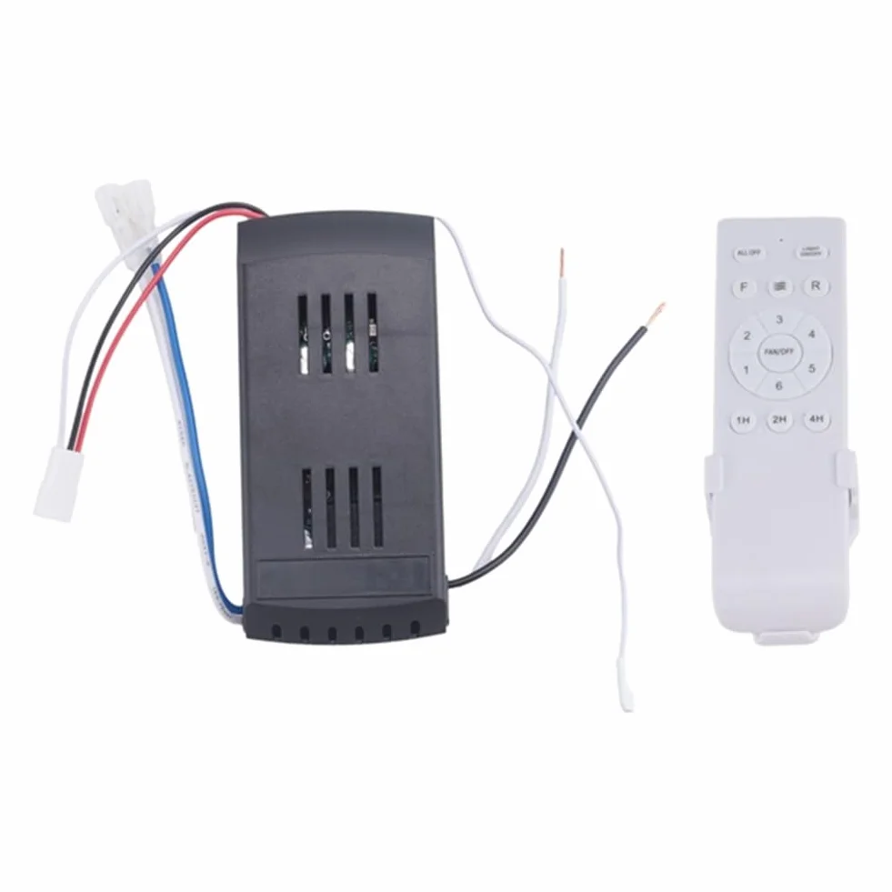 Kit de Control Remoto Universal para Ventilador de Techo, 40 W, 6 velocidades, función de temporización, Repuesto para Ventiladores de Techo y Luces de CC