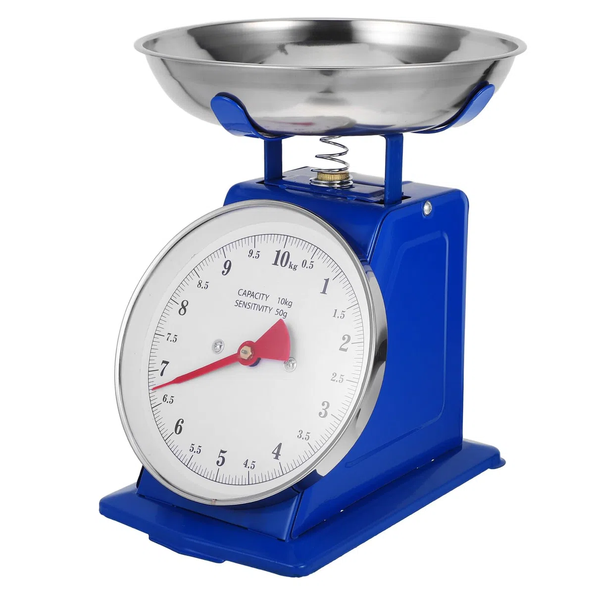 Veemoon Báscula Mecánica De Cocina 10 Kg Con Recipiente Desmontable Acero Inoxidable Esfera Grande Fácil Lectura Sin Pilas Para Hornear Preparar Comidas Vintage Conjunto Práctico