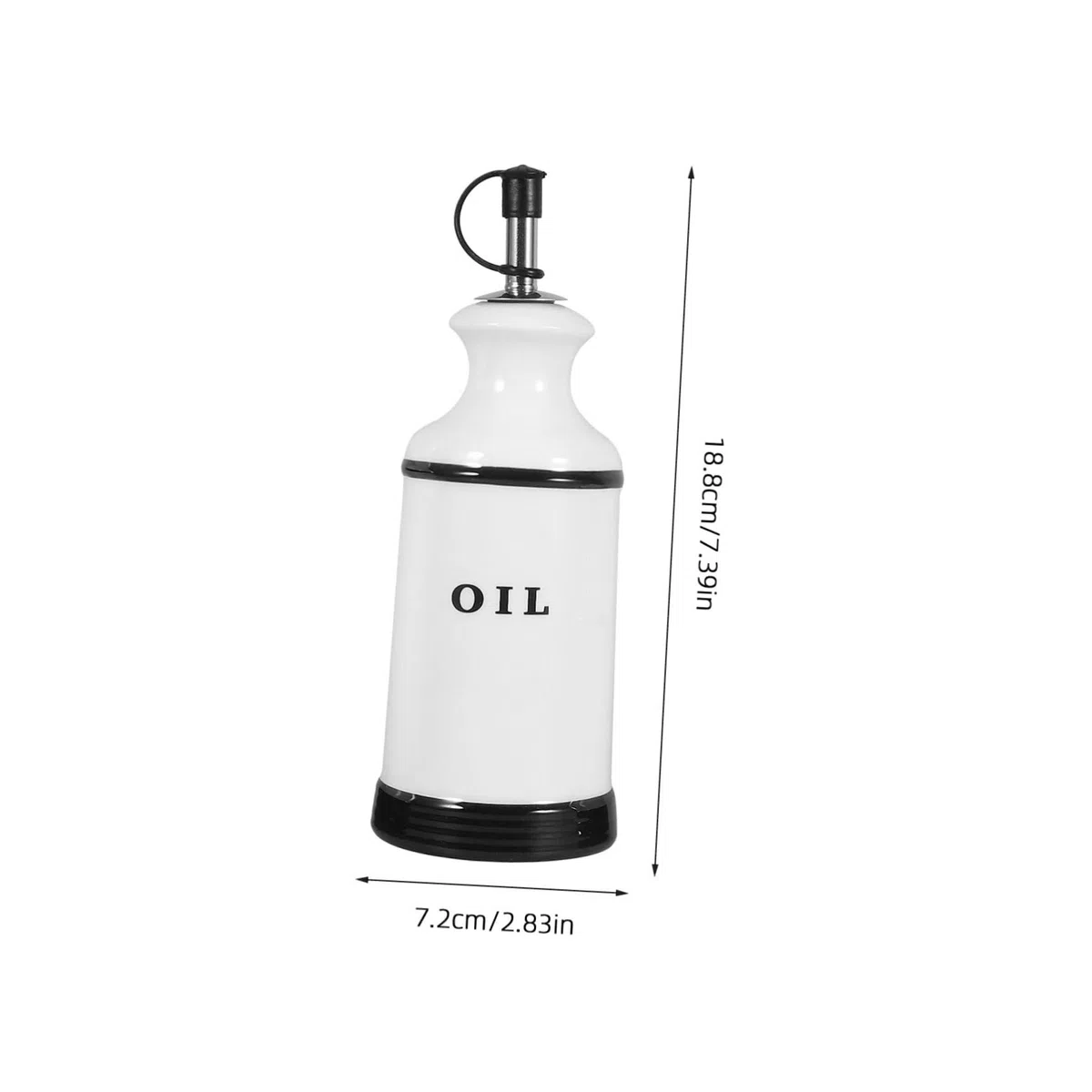 Garneck 4piezas Frascos De Condimentos De Cerámica Dispensador De Aceite y Vinagre Para Cocina Organizador De Especias Mantiene Los Condimentos Unidades Hogar y Restaurante