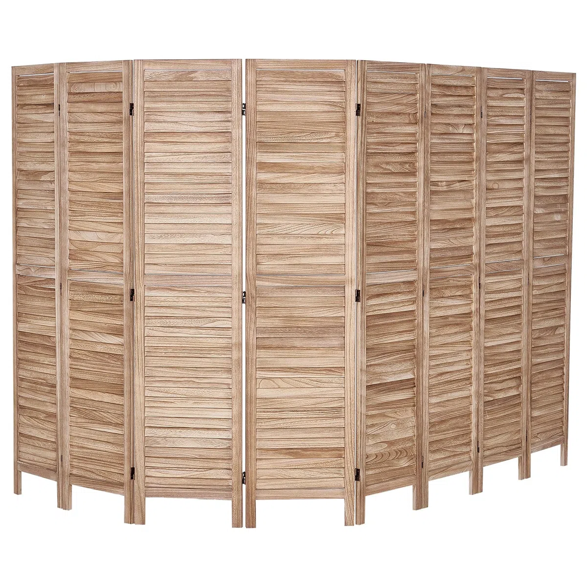 VEVOR Divisor de habitación plegable de madera, 8 paneles, 66.9 pulgadas de alto, pantalla de decoración portátil para separación de espacios