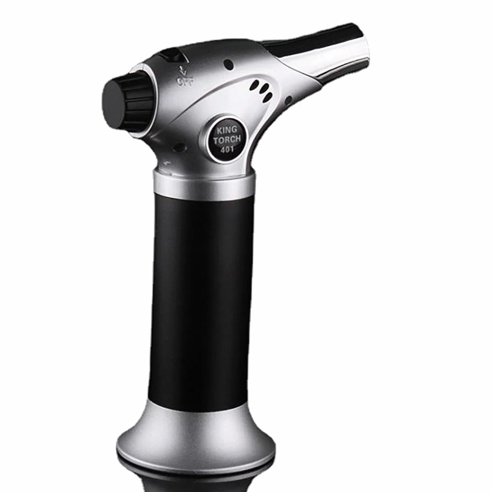 Antorcha de butano, linterna de cocina recargable con bloqueo de seguridad y llama ajustable, operación con una sola mano para postres, crema brûlée, barbacoa y hornear (gas butano no incluido)
