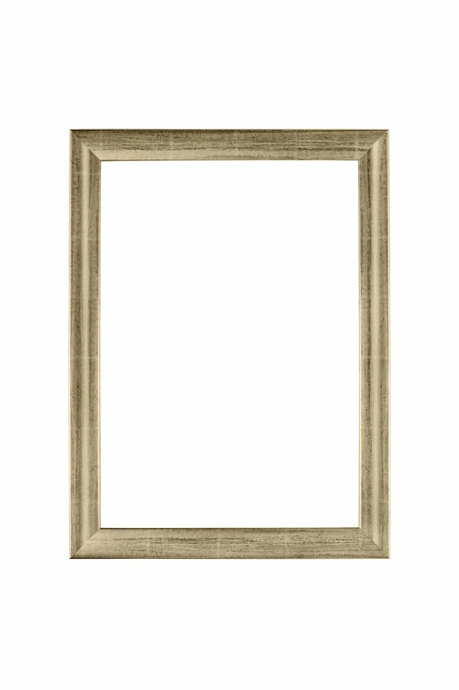 Marco de fotos FRAMO de madera 32 x 47 cm a medida - Hoja de Plata | Tamaño seleccionable | incl. cristal acrílico antirreflejos | Marco para rompecabezas | Foto | Póster
