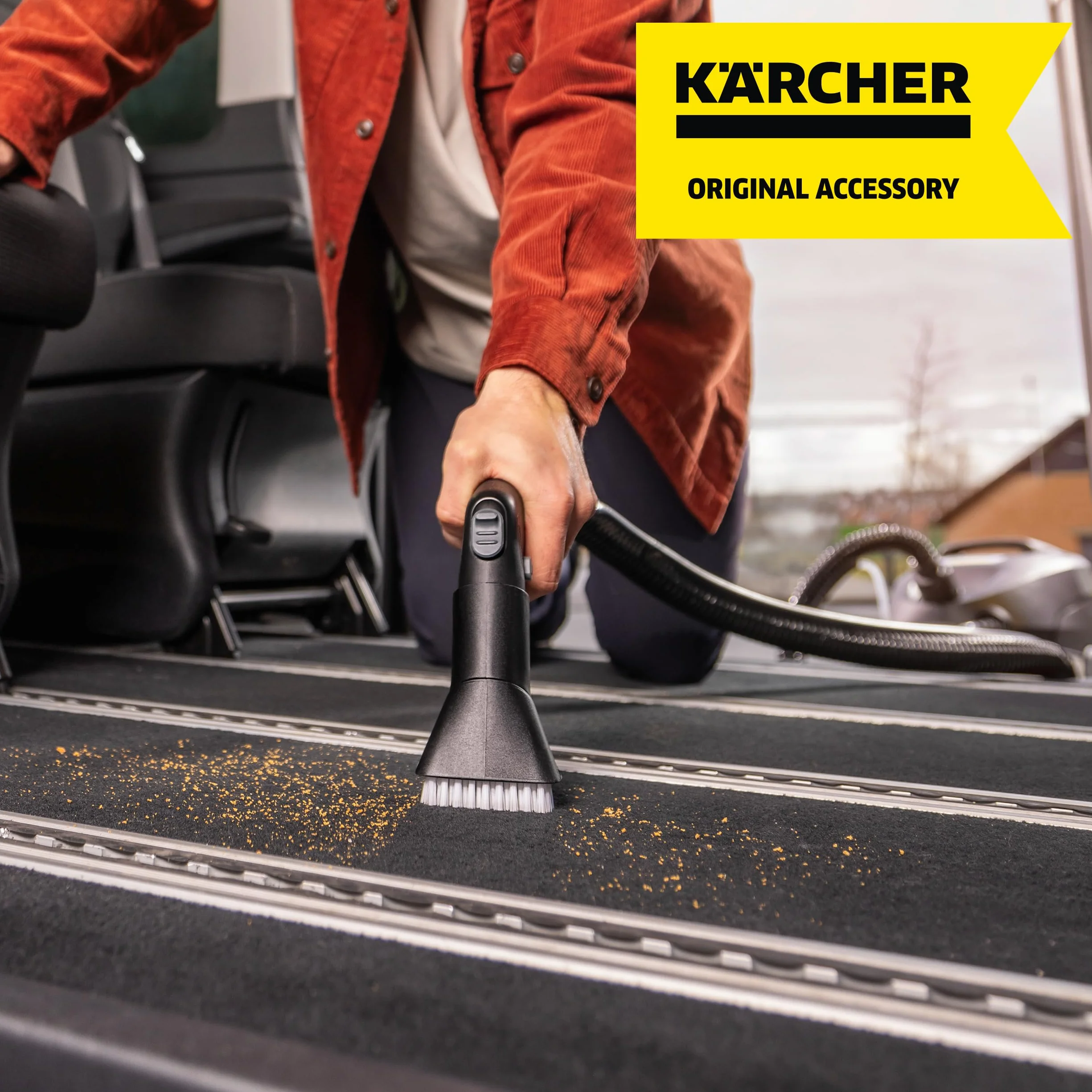 Kärcher Original Kit de pinceles aspiradores para limpieza interior automóvil, 2 unidades, apto para las aspiradoras WD, SE y KWD de Kärcher (2.863-221.0)