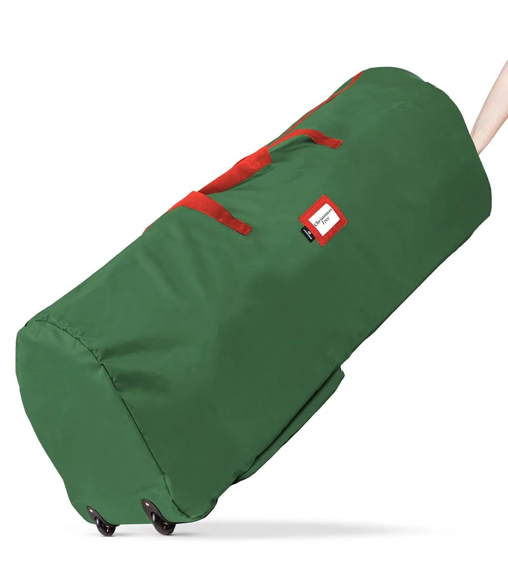 Bolsa Arbol Navidad 230 cm, Impermeable Bolsa para Guardar Árbol de Navidad con Rueda, 600D Oxford Vert Christmas Rree Storage Bag(122 x 31 x 50 cm)