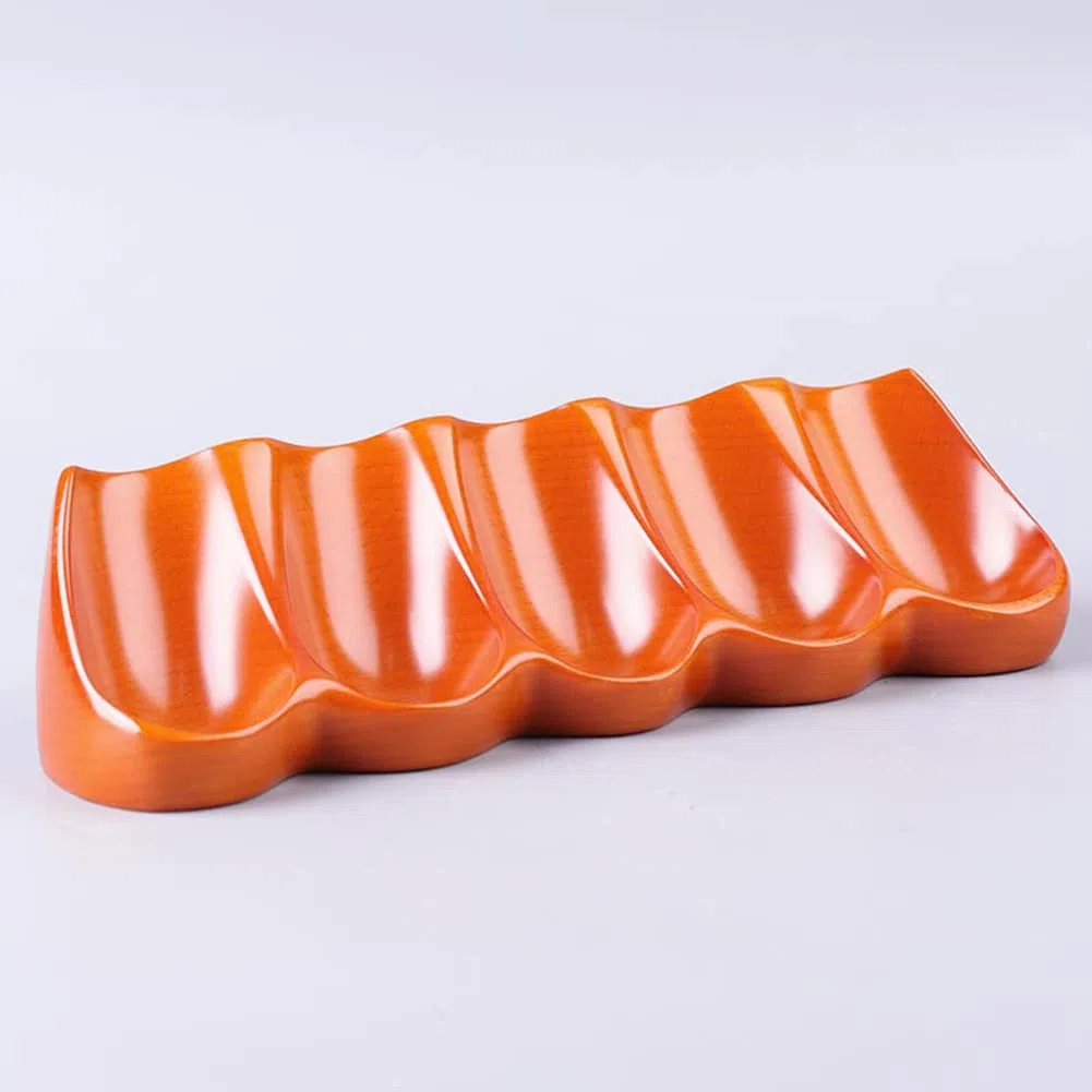 Soporte para pipas de tabaco, soporte de madera de haya para 5 tubos, accesorios esenciales para los entusiastas del tabaco, regalo elegante para fumadores