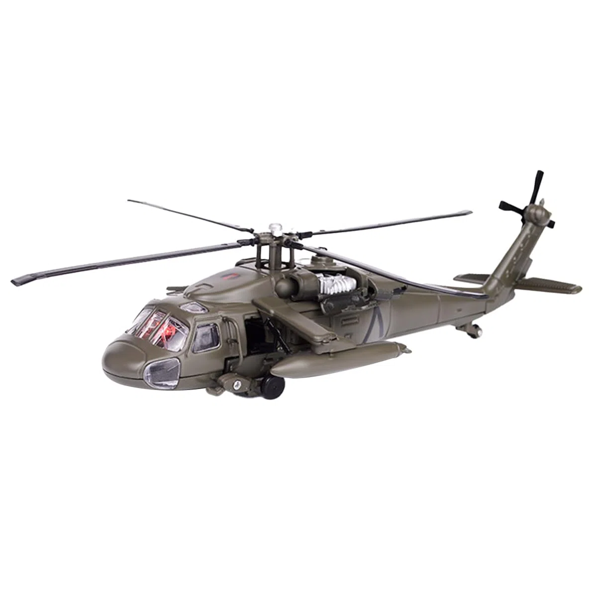 1/64 escala Black Hawk Helicopter Modelo Airplane, Diecast Military Helicopter, adecuado para los amantes militares para coleccionar y regalar
