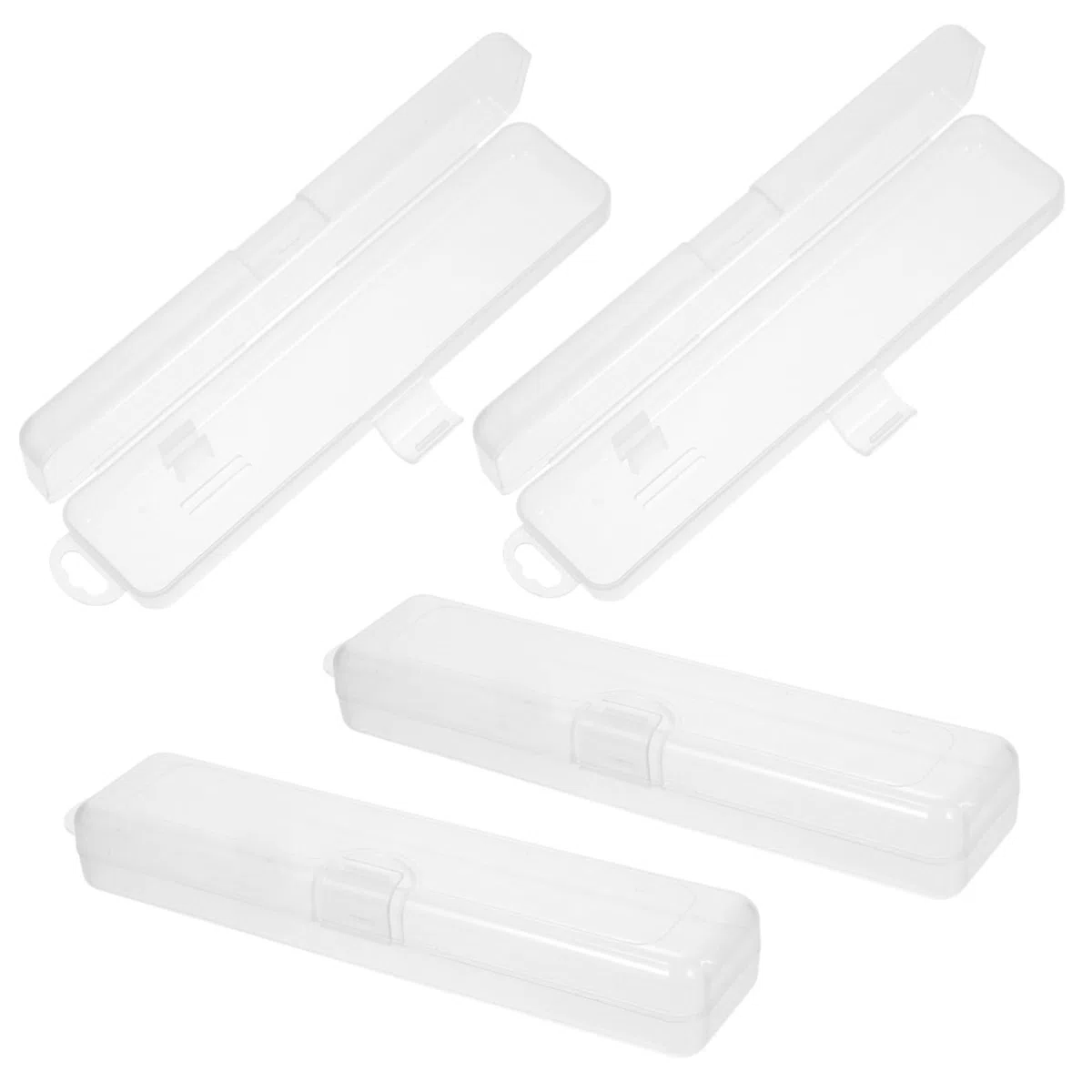 NOLITOY 20piezas Estuche De Viaje Portátil Para Cepillos De Dientes y Pasta De Dientes Caja De Almacenamiento Transparente Para Viajes y Picnics