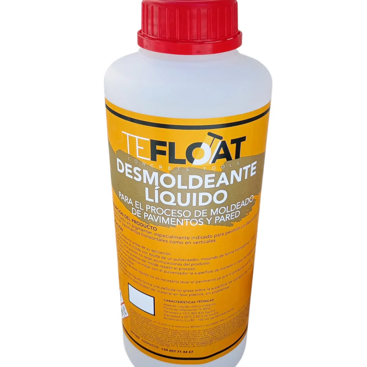 Desmoldeante Líquido para hormigón impreso, especial vertical (DESMOLDEANTE LIQUIDO 1 L) (1 L Desmoldeante Líquido)