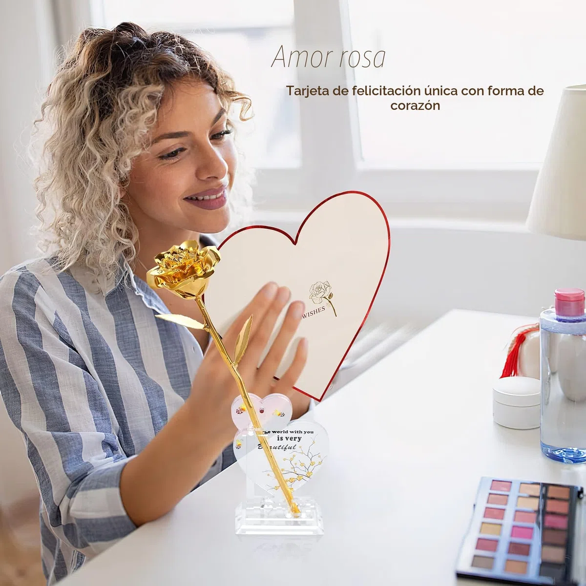 Ariceleo la úLtima Rosa Dorada de la Rosa Dorada Bautizada, Sumergirse en Rosas de 24K para Regalar Regalos RomáNticos de CumpleañOs a Las Mujeres Aniversario Día de San ValentíN Día de la Madre