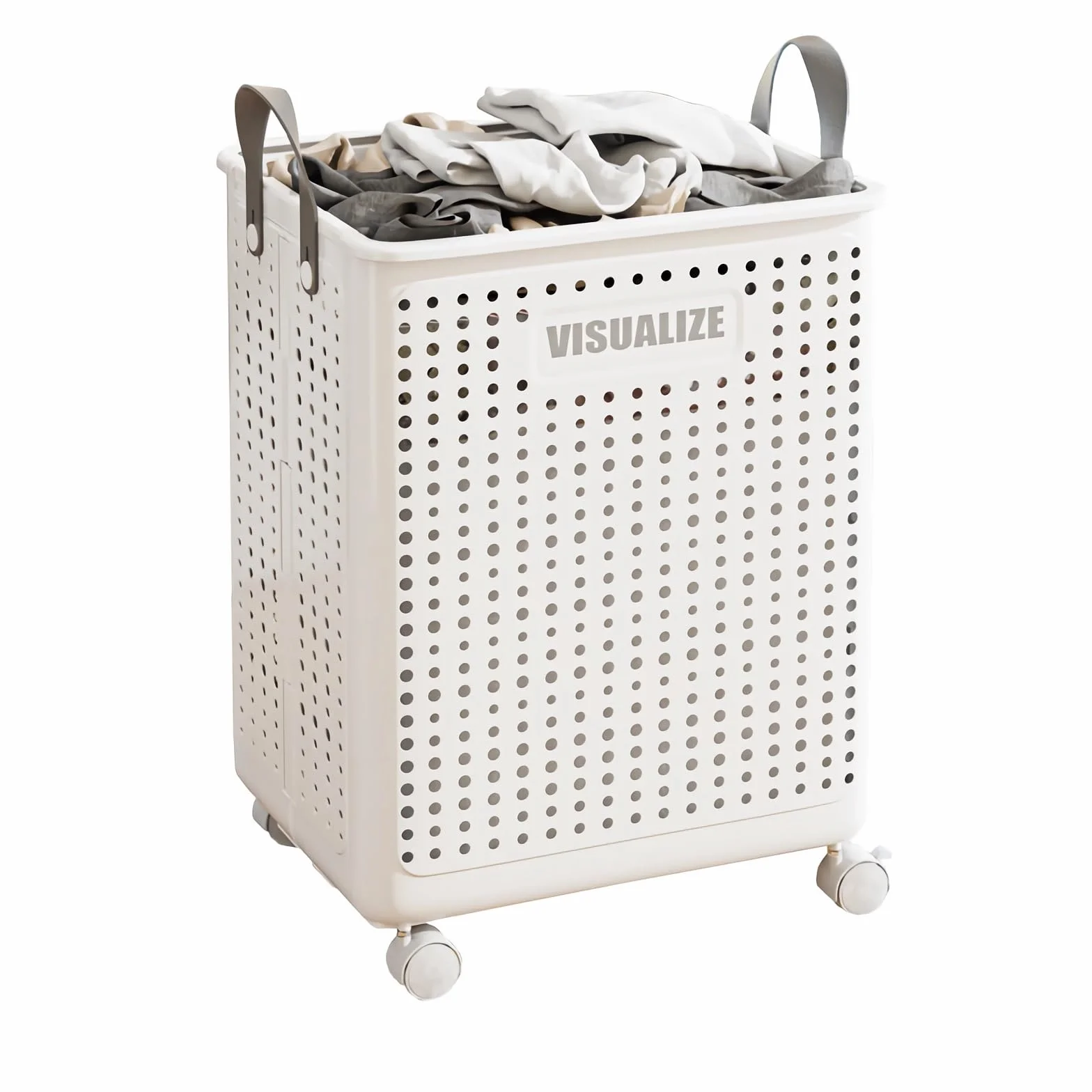 Cesto Ropa Sucia Con Ruedas, Capacidad 60 Litros, Cubo Ropa Sucia Plegable, Laundry Basket, Cestas Almacenaje Ropa Sucia, Asas, Para Cuarto de Baño, Dormitorio o Lavandería (grande)