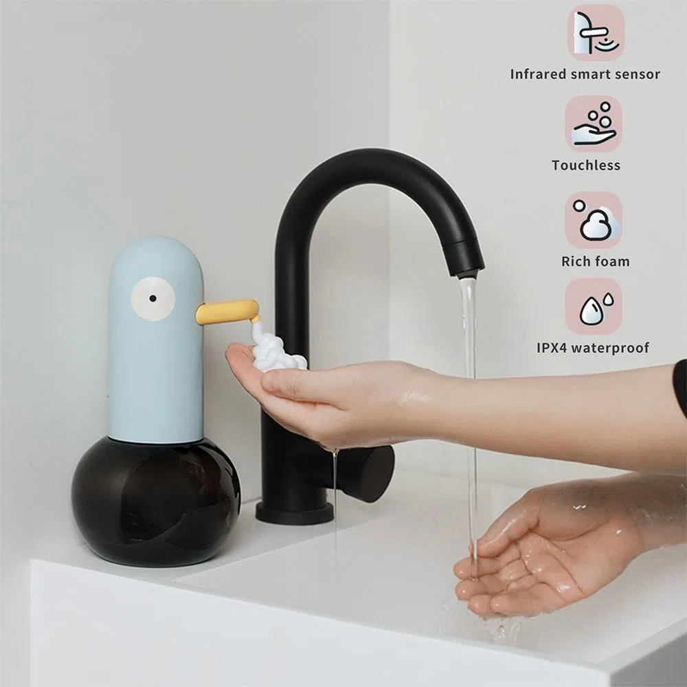 Dispensador automático de jabón sin contacto, dispensador de jabón espumoso recargable, dispensador de jabón desinfectante de espuma sin contacto para cocina, baño, restaurante, oficina (13.5