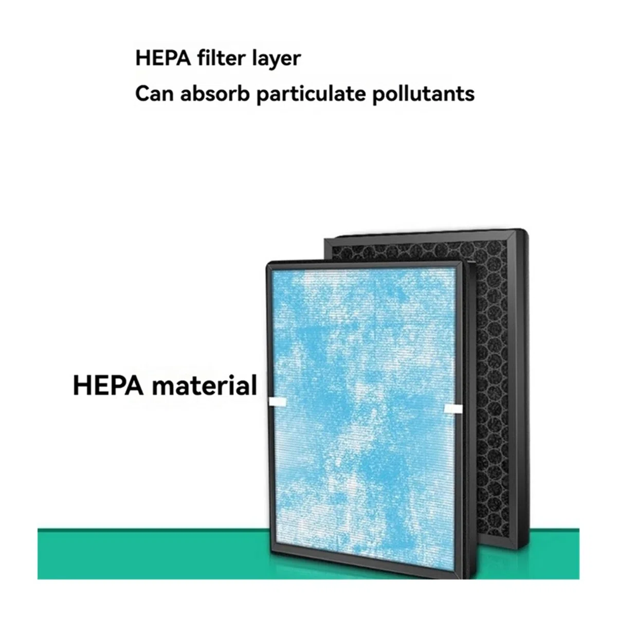 Reemplazo de filtro HEPA compatible con purificador de aire Midea KJ350G-S1/S1Y/S1W/S2 FC-35S1.