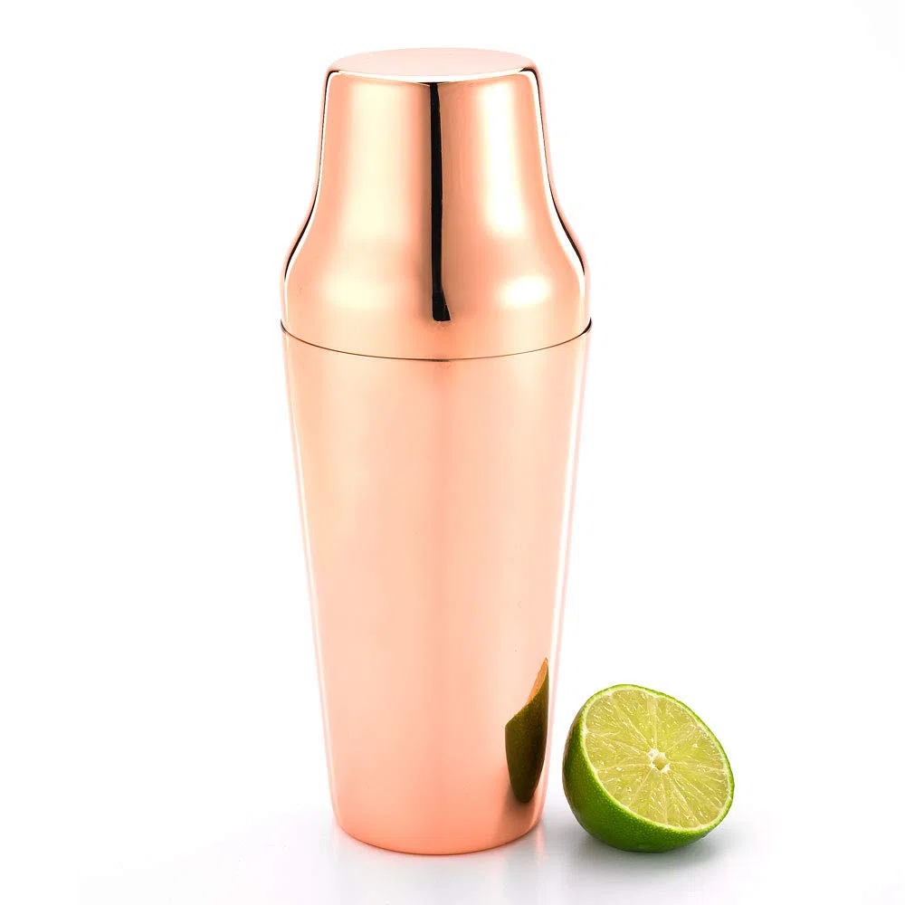 Barfly M37038 - Juego de 3 cocteleras pesadas, 500 ml, acero inoxidable Parisienne 24oz (700 ml) cobre