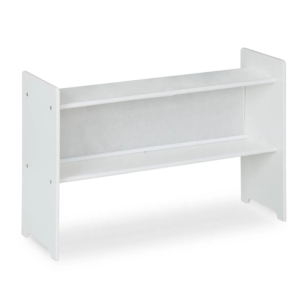 Relaxdays Estantería Infantil con 9 Cajas de Tela, 60 x 92 x 30 cm, Organizador Juguetes, Cómoda Cuarto Niños, Blanco