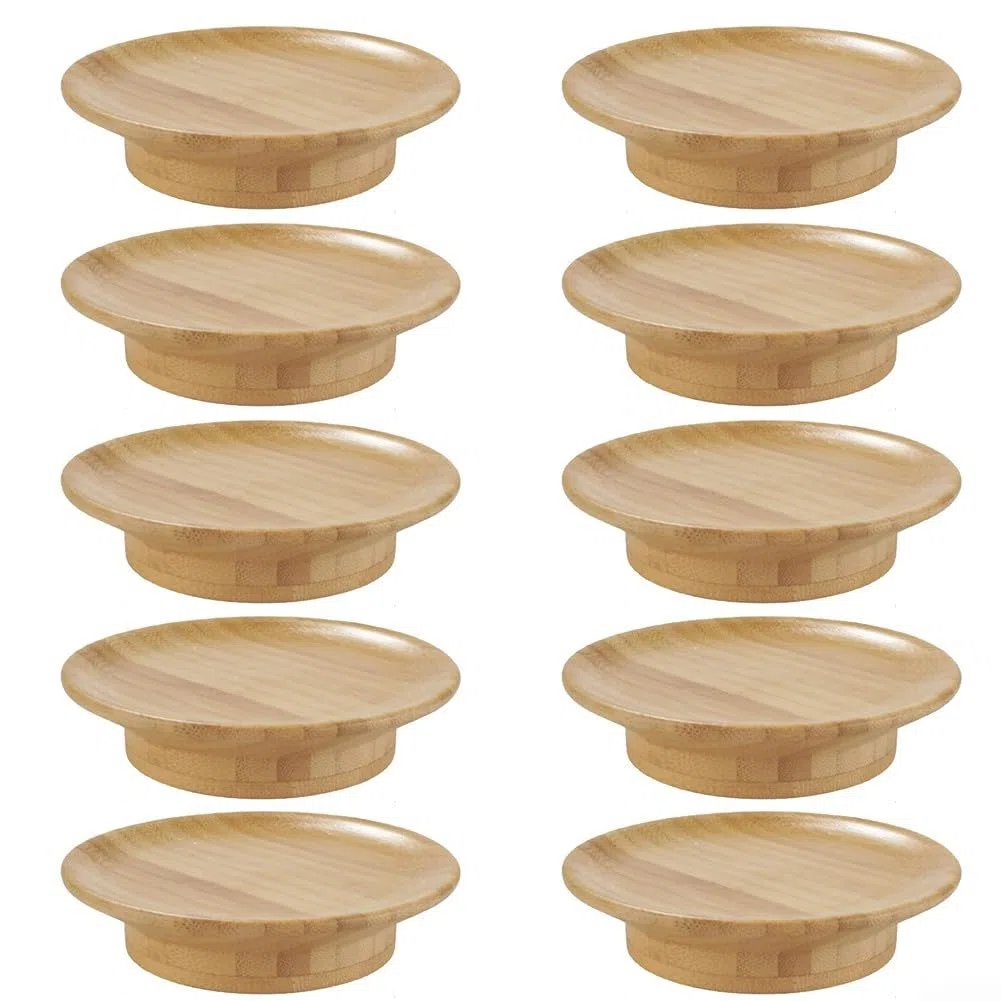 Tapa de charcutería de copa de vino, plato de charcutería de madera, tapa de copa de vino, tapa de copa de vino de madera, para aperitivos y servir frutas (10 unidades)