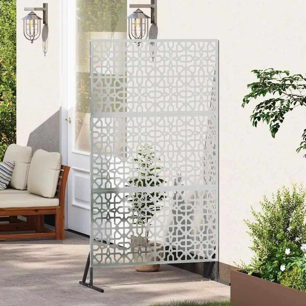 Genérico Pantalla de Privacidad Gris 100 x 50 x 180 cm Acero,Bricolaje,Vallas de jardín,Paneles de Vallas,Gris,868575