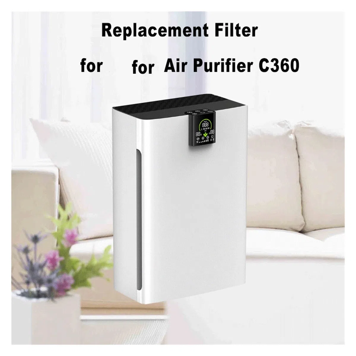 Filtro De Repuesto Para Purificador, Compatible Para BRISE C360 | Apto Para Sistema De Filtración Combinado 3 En 1, Elemento Filtrante De Partículas Y Lámina De Carbón