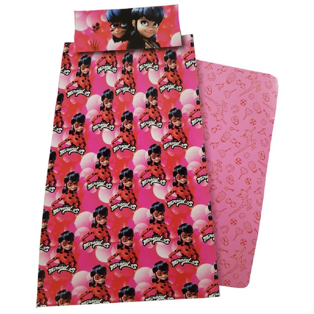 Miraculous Juego de Sábanas, Ladybug, Cama de 90 cm