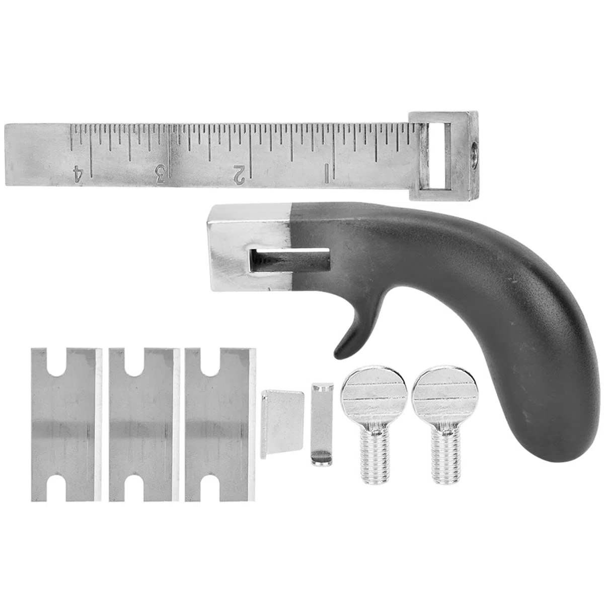 Cortador de cinturón de piel, cortador de cinturón de piel, herramienta de corte de cuero ajustable, con mango de aluminio, herramienta de corte de cuero