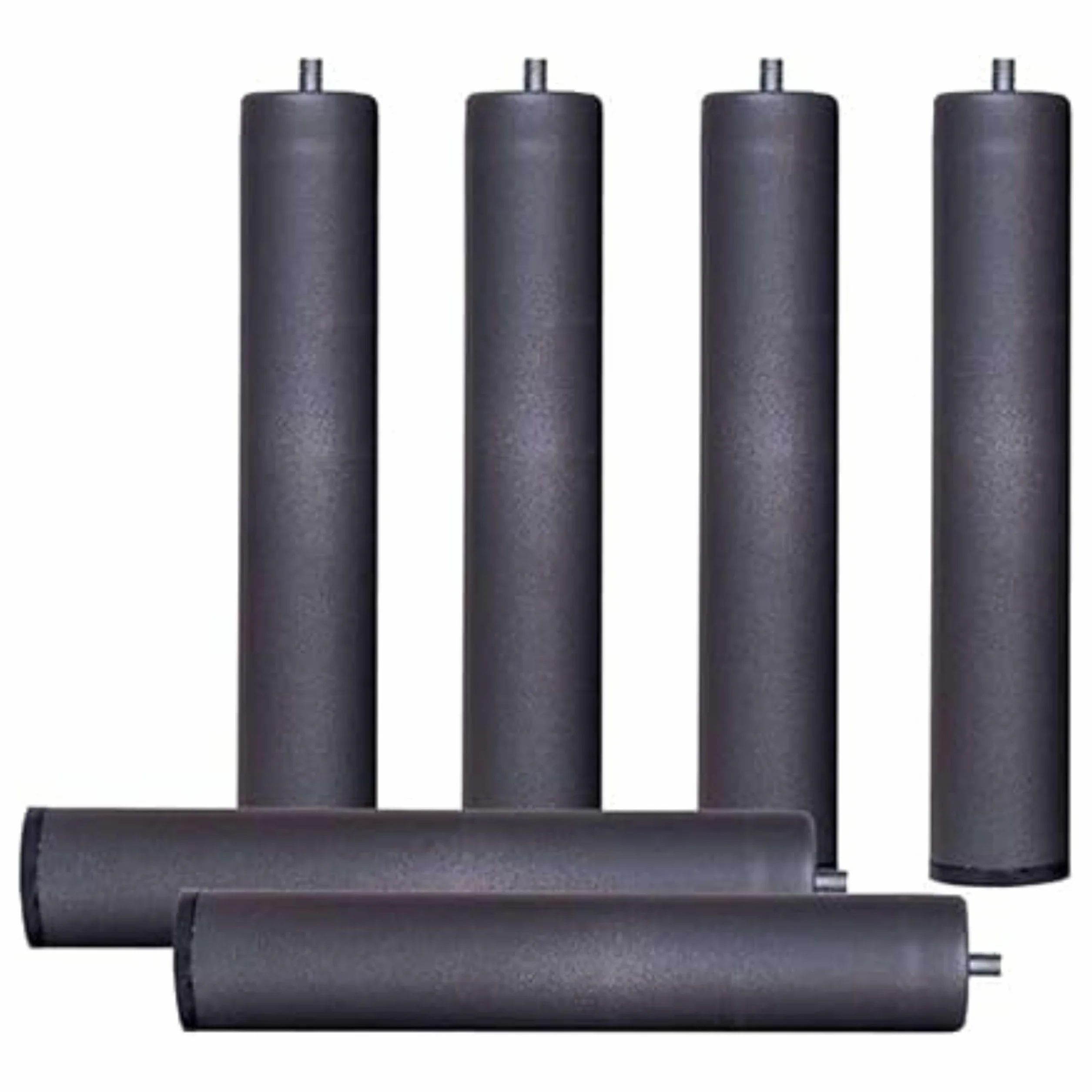 Pack 6 Patas 35 cm para somier o Base tapizada cilindricas Medidas Especiales Metal