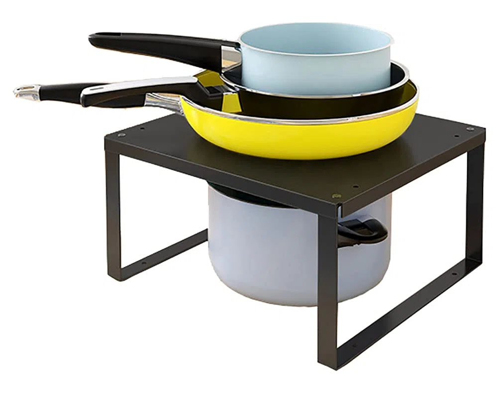 YunNasi Estante en Acero Inoxidable Estante Organizador de Cocina para Almacenamiento de Cocina Almacenamiento de Baño Organizador de Maquillaje Organizador de Armario (L:30x28x15 cm, 1 Unidad)
