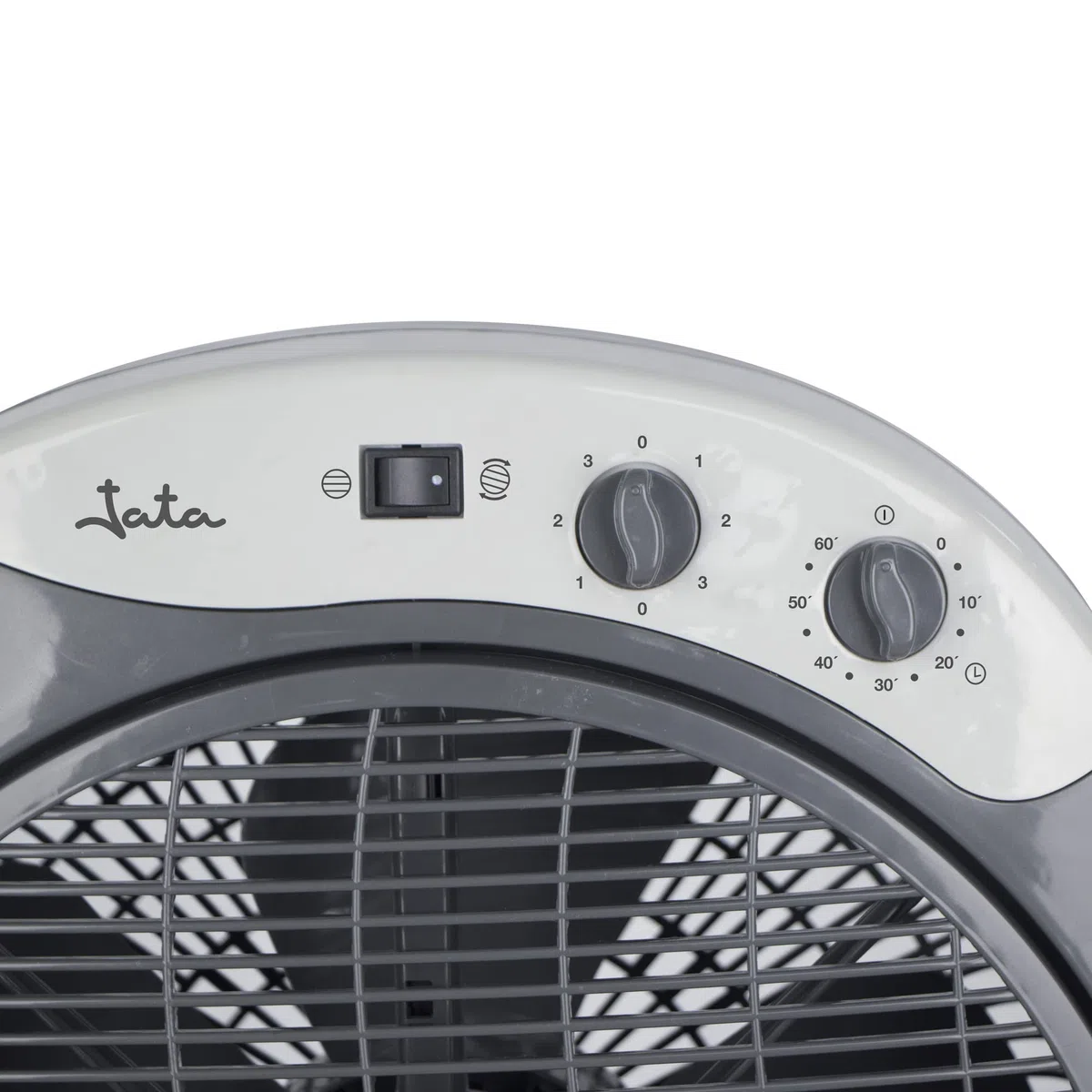 JATA JVVS3015 - Ventilador de Suelo Oscilante 3 Velocidades, Silencioso 60 dB, Temporizador 60 min, 33,5 cm, Bajo Consumo, Desconexión Automática, 1419 m³/h