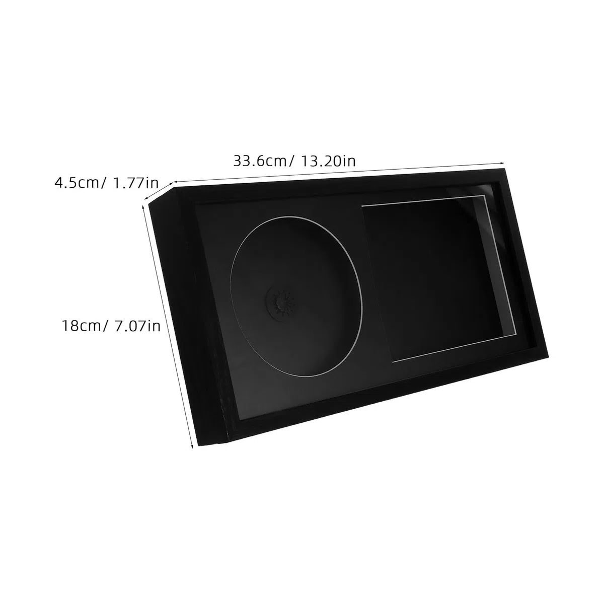 2piezas Estante de Pared para CD Vitrina de Almacenamiento para Discos Marco de Acrílico Transparente para Carátulas de Álbumes Decoración de Dormitorio Unidades